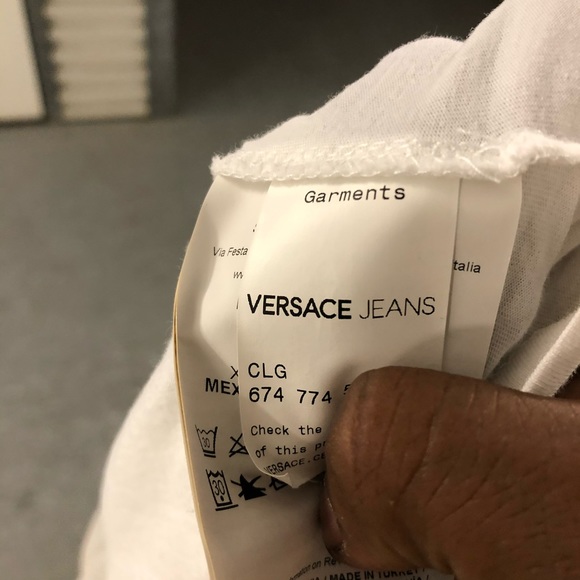 Versace tee shirt short sleeve graphic tee shirt white - Picture 10 of 10